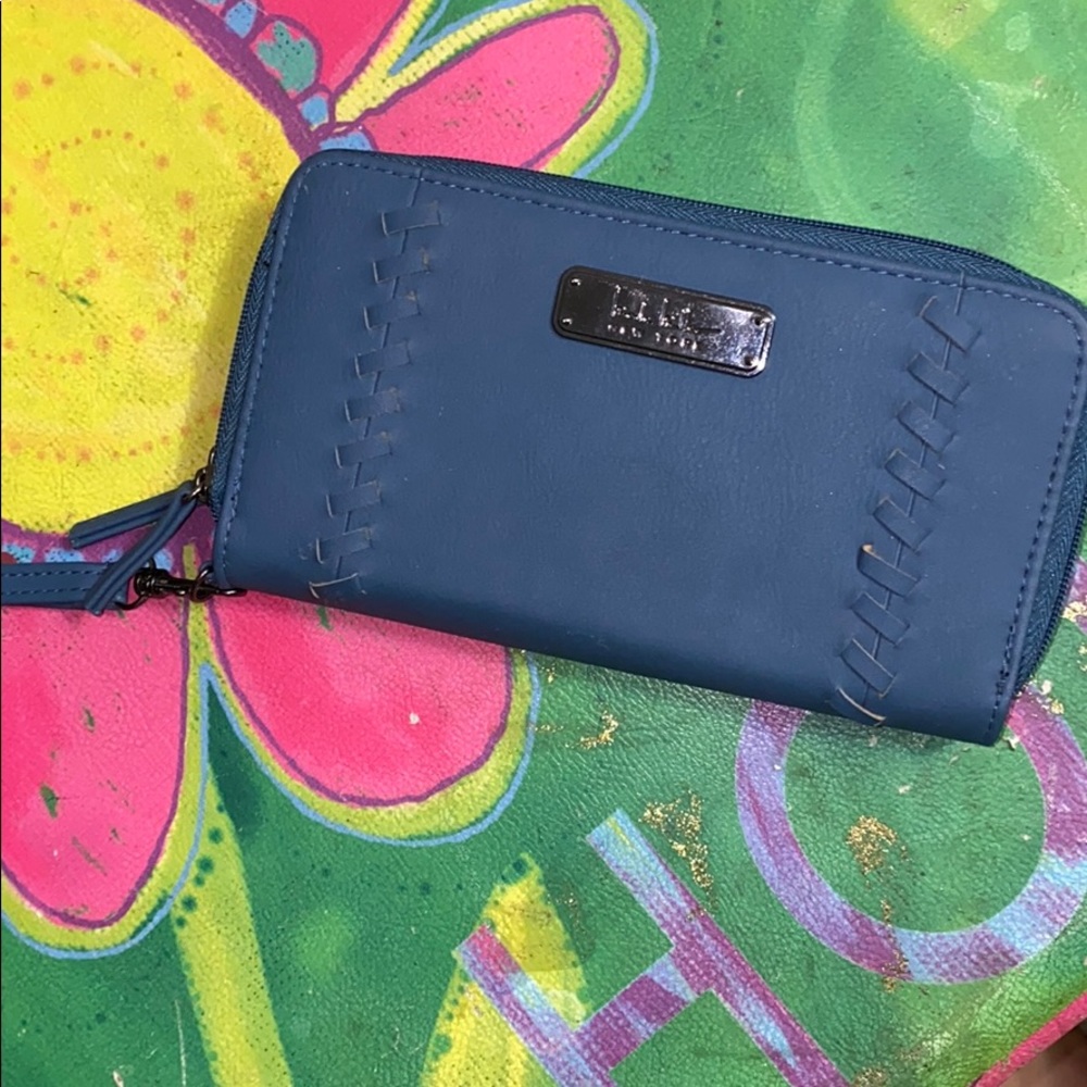 Blue fashion wallet
